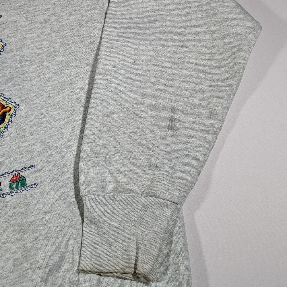Vintage 90s Sz Large Friendship Recipe Collared Long Sleeve Sweatshirt - Picture 10 of 12